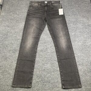 Edwin Maddox Slim Taper Jeans Mens 31x32 Gray Coal Wash Faded Denim Pants